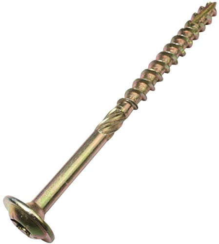 AERZETIX - C48339 - Lot de 100 Vis à bois Ø4x60mm - à tête large bombée - à empreinte étoile Т20