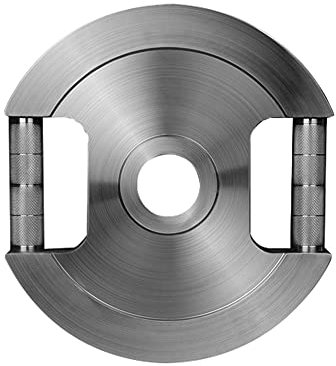 Stainless Steel Weight Plate,2 Inch Barbell Plate,Multi-Function Grip Plate,Weightlifting Squat Fitness Equipment (Size : 25kg/55lbs*1)