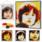Amalia Personalisiertes Mosaik-Porträt-Bauset, Pixel, tolle Wandkunst-Dekoration, individuelles Foto, energetisch (L/38,4 x 38,4 cm)