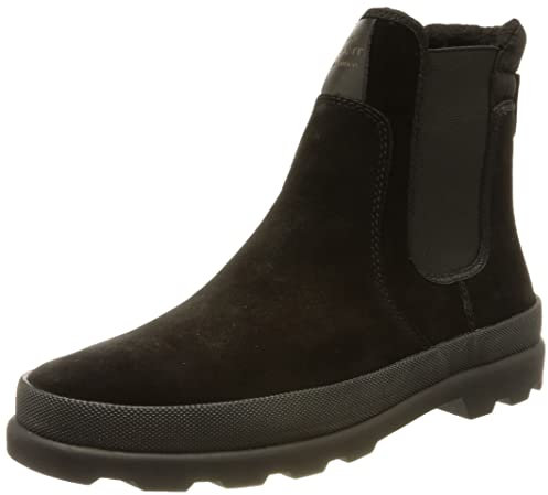 GANT FOOTWEAR Damen FRENNY Chelsea-Stiefel, Black+Black Croco Opt, 39 EU
