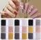 Nail Art Caviar Beads- 3 Boxes 3D Micro Caviar Beads Gold Silver Black Rosegold Gray Tiny Steel Beads Metal Mini Pearls Ball Glitter for Nail Art Decorations DIY Crafts Accessories (1.2mm,1mm,0.8mm)