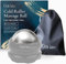 Gya Labs Kaltmassage-Rollerball – 3-in-1-Regenerationswerkzeug für Kryotherapie, Wärmetherapie und Aromatherapie – Massageball für den Rücken – Massageball Roller für Gesicht & Kältetherapieball
