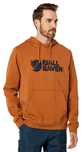 FJALLRAVEN Herren Logo Hoodie M Sweatshirt, Terracotta Brown, XS