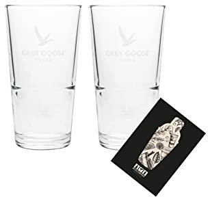 Grey Goose 2er Set Longdrinkglas 2x Glas Gläser 4cl geeicht Eichung