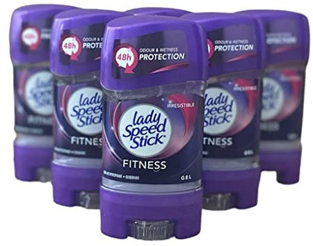 Lady Speed Stick Gel Fitness, 48h Anti-Perspirant Deodorant Gel (Pack of 6)