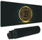 Großes XXL Gaming-Mauspad - Bitcoin Golden BTC Cryptocurrency Schreibtischunterlage Mit Genähten Kanten für Gaming-Tastatur, Computer, Laptop, Büro - 80 x 30 cm