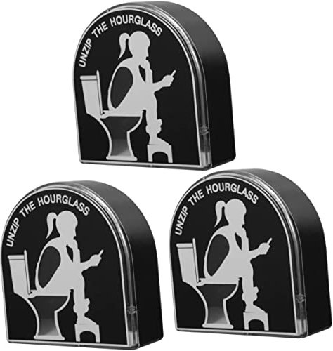 2pcs enfants assistant garçon gestion maison drôle bureau verre for sablier minuteur décor sable cuisine temps jeux - décoration salle de bain heure papa cadeau toilettes motif minute horloge ( Color