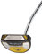 MACGREGOR V-Folie Edelstahl Golf-Putter, Modell 1-5, regulärer oder Jumbo-Griff, Rechts-oder Linkshänder, gelb, Grip