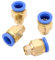 Lot de 4 raccords pneumatiques R 1/4 vers 12 mm IQS - Raccord à air comprimé (R 1/4 - 12 mm)