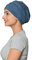 SAKUCHI Damen Chemo Bambus Slouchy Snood Beanie Turban Kopfbedeckung Hut für Krebspatienten Haarausfall Metallic Grau