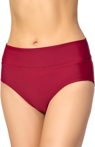 Merry Style Slip Caleçon Culotte Bas Maillot de Bain Vêtement été Femme MSVR5 (Bordeaux (4242), FR 46 = DE 44)