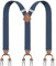 Dresime Hosenträger Herren Hosenträger für Hosen mit 6 starken Metallclips, Y-Rücken verstellbare Hosenträger Hosenträger Heavy Duty elastische Herren Hosenträger
