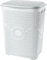 Best House | Plastic Laundry Basket | WHITE | 65 Litres | Large | Knitted/Rattan Style | Laundry Storage Basket with Lid | Clothes Storage Washing Bin Basket Hamper for Bathroom Bedroom (Pack of 1)