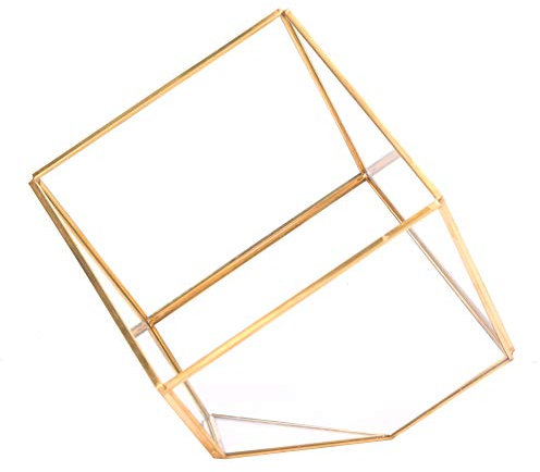 Blumentopf aus Glas, Geometrische Form, Landschaft, Saftig, Unsterblichkeit, Dekoration, Gewächshaus, Fleischiges Glas, Kupfer, Pflanzgefäß, Blumenkasten