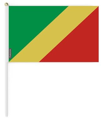 Lots Mini Drapeau république du Congo en Plusieurs Tailles 14x21cm 50 pièces