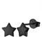 FOCALOOK Ohrstecker Schwarz Ohrringe Damen Stern Ohrringe Silver Earrings Medizinische Ohrstecker Earrings Piercing Ohr Modeschmuck Accessoire
