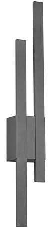 Trio Leuchten LED Außen Wandleuchte Tawa 221460242, Aluminium Druckguss Anthrazit, inkl. 2x 9 Watt LED