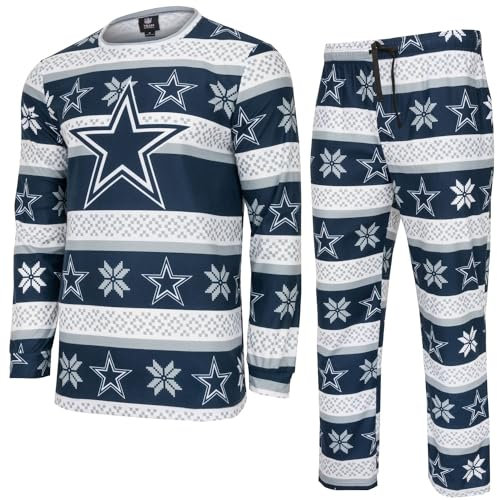 FOCO NFL Winter Xmas Pyjama Schlafanzug Dallas Cowboys - M