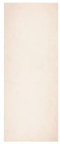 vidaXL Teppich, Wohnzimmerteppich Kurzflor Weich Waschbar, Moderner Teppich für Wohnzimmer Schlafzimmer, Flauschig Einfarbig rutschfest, Beige 80x200cm