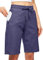 WILLIT Damen Shorts Bermuda Baumwolle Lange Shorts Sporthose Yogahose Fitness Knielange Workout Sommer 10 mit Taschen Blaulila L