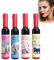 4PCS Ensemble De Gloss Repulpant Lèvres 4 Couleurs, Huile A Levre, Gloss Transparent, Encre à Lèvres Pelable, Rouge à Lèvres Mat Velouté Pour Bouteille De Vin Liquide, Rouge à LèVres De Longue Durée