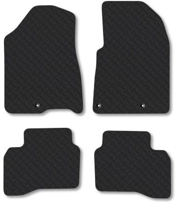 Fits Kia Niro (2017-2022) [Hybrid] 5mm Rubber Car Mats | Heavy Duty Rubber Tailored Fit Floor Mats Full Coverage Durable Waterproof Accessories Easy Clean Anti Slip Made in the UK