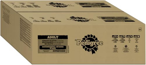 Pedigree DOGCARE Hundefutter Portionsbeutel Chunks in Soße Adult 84 x 100g