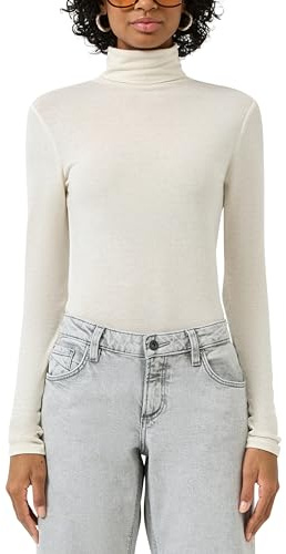 QS Leicht transparentes Rollkragenshirt