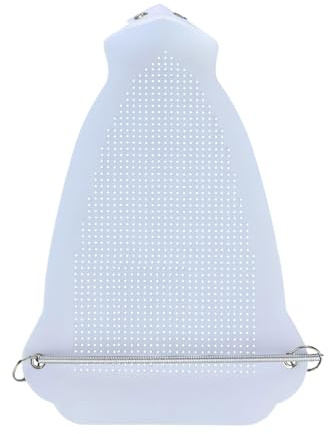 ChainYao Non Stick Iron Protector Shoe, Universal Heat Resistant Iron Soleplate Cover, Protects Garments & Iron, for Most Electric Steam Irons, White
