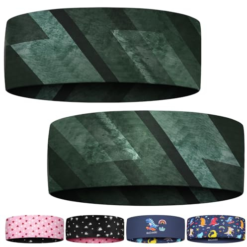 AUYAO Sport Stirnband Mädchen Jungen Atmungsaktives Schweißband Stirn Schnelltrocknendes Haarband Stirnband Laufen Unisex Schweißband Sport Stirnbänder für Joggen Fahrrad Fitness Yoga Walking Tennis