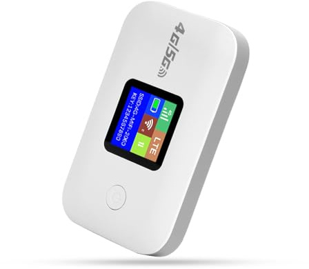 Portable 4G LTE Mobile WiFi Router,Portable WiFi Router High Speed Travel Hotspot Mini Mobile router – 3000 mAh Battery – Connects up to 10 Devices - WPA2-PSK Security