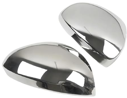 Tür Außenspiegelkappe Rückspiegelkappe Für VW Für Tiguan ABS Chrom Rückspiegelabdeckung Zierleiste 2-teilig(ABS Chrome)