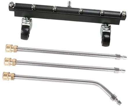 MotiveTech Underbody Cleaner with Pressure Washer And Extendable Lance, Underbody Washing Accessory, Water Brush for Motorhomes
