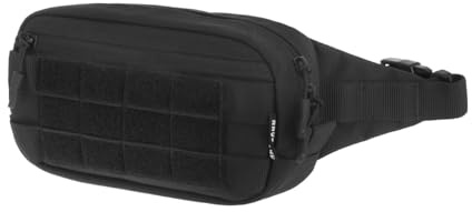 Brytzky Tactical PackMate Gürteltasche Schwarz | Taktische Bauchtasche Herren Damen MOLLE EDC Sling Bag für Outdoor, Survival, Wandern & Sport