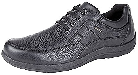 Imac Lennie Mens Grain Leather Apron Shoes Black