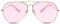 Cheapass Sonnenbrille Gold Rosa Transluzent Fliegerbrille Pilotenbrille Metall Damen Frauen