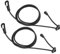Dioche 2pcs Kayak Paddle Leash, Stretchable Kayak Rod Leash Elastic Boating Kayak Paddle Safety Rod Leash for Paddling, Rubber String Fishing Paddle Leash Canoeing Accessories with Hook