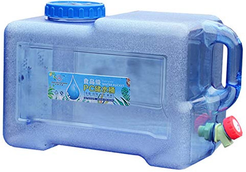Easy-topbuy Camping avec Un Robinet Réservoirs d'eau Bidon d'eau Camping Jerrican Bidon avec Robinet Et Poignée Camping Réservoir d'eau Potable avec Bec Verseur en Plastique Epais 5L 8L