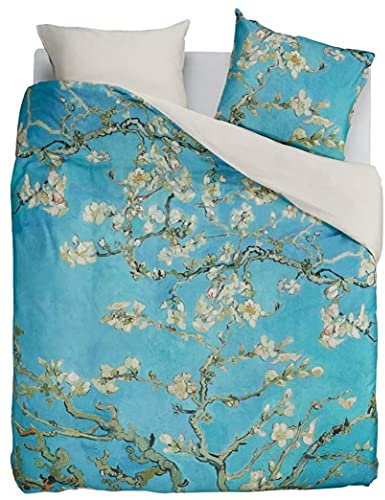 Van Gogh Museum Mandelblüte Blue King 100% Baumwollsatin