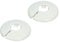 2 x Talon Pipe Covers/Collars for Pipes - The Quick Way to Tidy Pipework (White, 18mm)