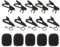 MILISTEN Mikrofon Krawatte Clip Metall Kragen Clip Lavalier- Mikrofon Ersatz mit Schaum Windschutz Abdeckung für Treffen Sprechen Lehr Mikrofon Tuch Halter