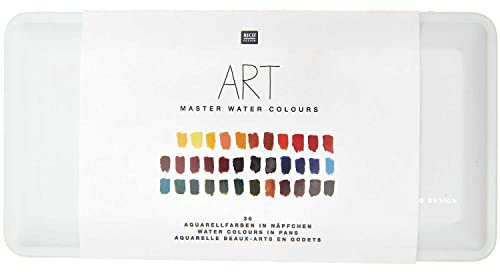 Aquarell Farbkasten Metall, 36 N?pfchen
