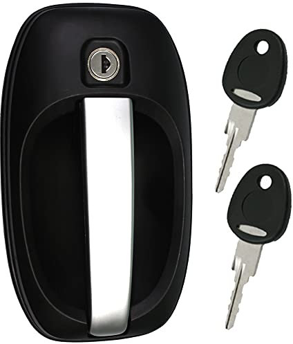 FAP M1 - Cerradura exterior para puerta, cerradura para caravana, caravana, color plateado y negro