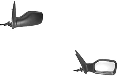 Johns, Außenspiegel Spiegel passend für Peugeot 106 08/91- Set Links und Rechts schwarz