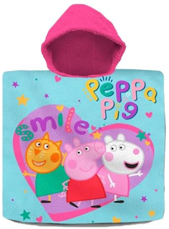 Badeponcho (60x60cm, Baumwolle), Peppa Pig