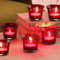 RSGM Lot de 6 photophores en verre rouge pour toute décoration de fête