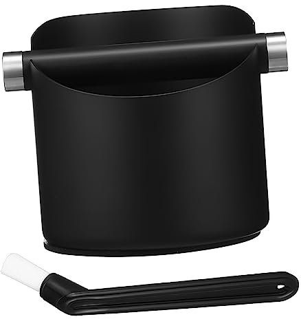 SHOWERORO Box Bin for Coffee Ground Coffee Knock Container Tools Espresso Coffee Ground Dump for Coffee Ground Coffee Tamper Bin Waste Stainless Steel Small Coffee Set