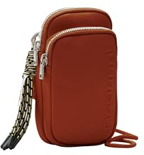 Desigual Handytasche Half Logo SS24 Delphine Phone Bag Leather West braun