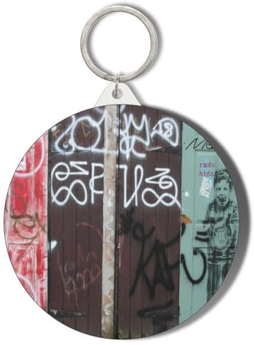 Gift Insanity GRAFFITI DOORS GIN LANE LIVERPOOL SHORT CHAIN KEYRING BOTTLE OPENER