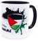 Palästina دولة فلسطين Tasse mit Namen personalisiert Wappen palästinensische Flagge Fahnen Fanartikel Palestine Getränke Becher Geschenk Mann Frau Geburtstag Fussball Produkte Cup Mug Keramik 330 ml